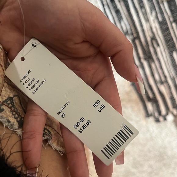 V-Front flare stylish jeans - Picture 4 of 4